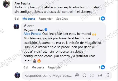 Reseña de Alex Peralta en Facebook