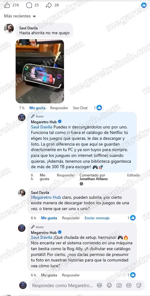 Reseña de Saul Davila en Facebook